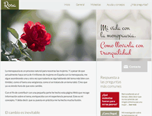 Tablet Screenshot of miqueridamenopausia.com